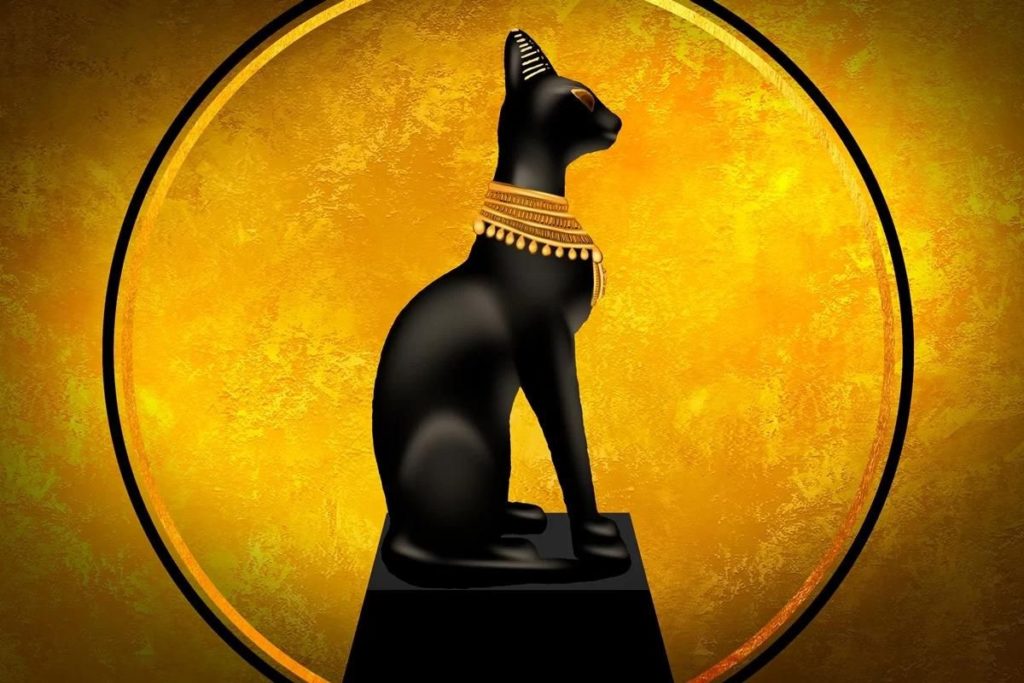 Gato divinizado no Egito